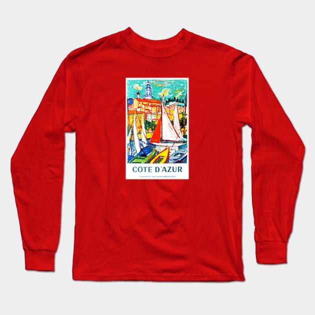 Cote d'azur Long Sleeve T-Shirt by ezioman